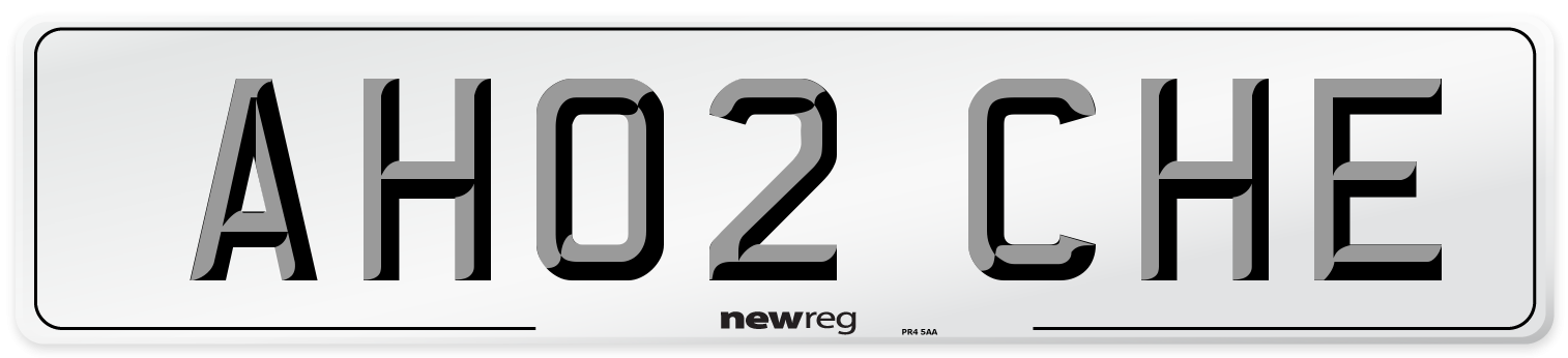 AH02 CHE Number Plate from New Reg